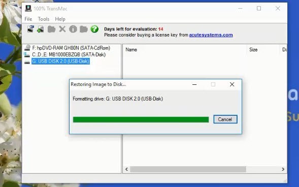 how to make a bootable usb from dmg file on mac